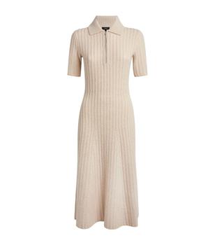 theory连衣裙, Theory | Wool-Cashmere Polo Dress商品图片 