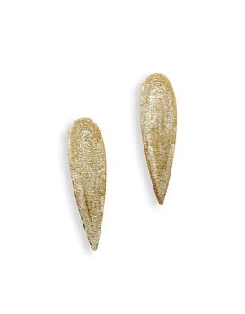 萨克斯, Stefano Patriarchi 帕特雅克 | Etched Golden Silver Drop X-Small Earrings商品图片 7.2折