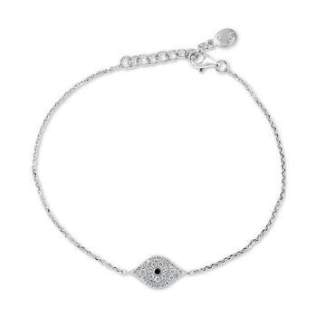 Effy | EFFY® Diamond Evil Eye (1/6 ct. t.w.) Bracelet in Sterling Silver商品图片,7.8折