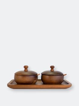推荐BergHOFF Acacia Wooden Spice Jar Set商品