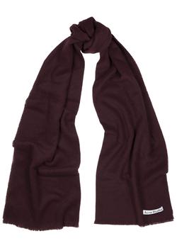 Acne Studios | Vernon burgundy wool scarf商品图片,