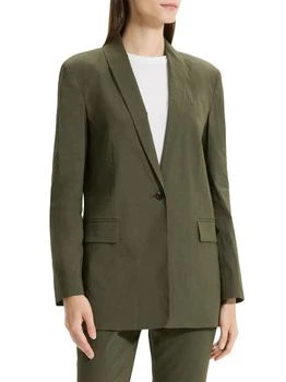 Theory | Rolled-Sleeve One-Button Blazer,商家Saks OFF 5TH,价格¥846