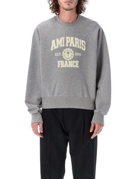 ami卫衣正品, AMI | AMI Logo Printed Crewneck Sweatshirt商品图片 7.1折起