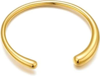 Liv Oliver | 18k Gold Open Polished Cuff Bangle,商家Premium Outlets,价格¥1416