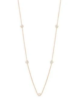 推荐Rose Goldplated & Crystal Station Necklace商品