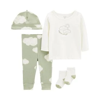 Carter's | Baby Boys or Baby Girls Take Me Home T Shirt and Pants, 4 Piece Set,商家Macy's,价格¥124