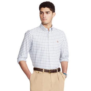 推荐Men's Classic-Fit Tattersall Oxford Shirt商品