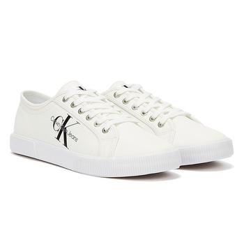 了解ck牛仔裤, Calvin Klein | Calvin Klein Jeans Essential Vulcanized 1 Mens White Trainers商品图片 7折