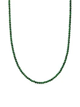 David Yurman | Spiritual Beads Necklace with Nephrite Jade and 18K Yellow Gold,商家Saks Fifth Avenue,价格¥22493