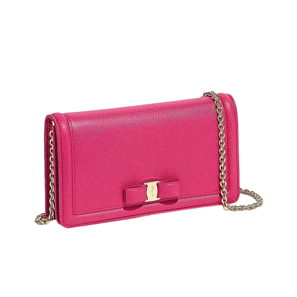 牛皮菲拉格慕皮带, Salvatore Ferragamo | Salvatore Ferragamo 女士玫红色长款牛皮链条单肩斜挎包 22-C916-683421商品图片 独家减免邮费
