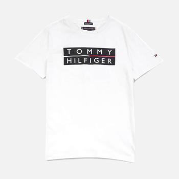 推荐Tommy Hilfiger Boys' Logo T-Shirt - White商品