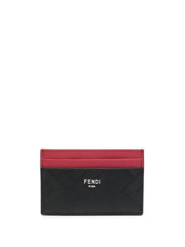 芬迪男包精选, Fendi | Fendi Logo-Embossed Duo-Tone Card Holder商品图片 8.6折