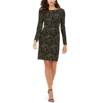 Vince Camuto Specialty Size, Vince Camuto | Vince Camuto Womens Animal Print Glitter Sheath Dress商品图片 3.5折