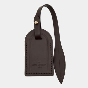 lv行李箱, [二手商品] Louis Vuitton | Louis Vuitton Brown Leather Luggage Name Tag商品图片 