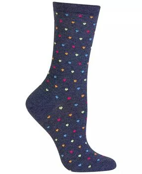 Hot Sox | 小心心袜子Hot Sox Women's Tiny Hearts Trouser Socks,商家Macy's,价格¥68