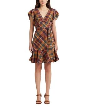 Ralph Lauren | V Neck Belted Cotton Dress,商家Bloomingdale's,价格¥646