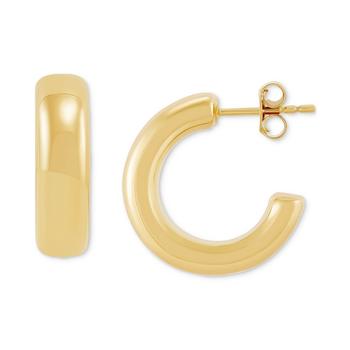 商品Macy's | Polished Chunky Small Hoop Earrings in 14k Gold,商家Macy's,价格¥10371图片