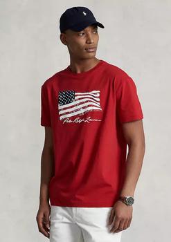 ralph lauren men, Ralph Lauren | Classic Fit American Flag Graphic T-Shirt商品图片 6折