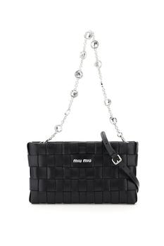 Miu Miu | Miu Miu Woven Pochette Bag商品图片,5.2折