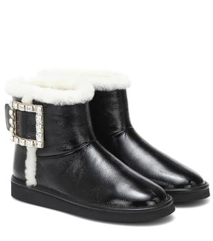 Roger Vivier | Viv Snow Strass leather ankle boots商品图片,