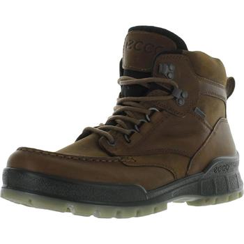 推荐ECCO Mens Track 25 Leather Round Toe Ankle Boots商品