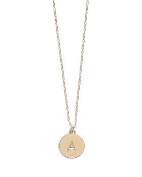 Kate Spade | Mini Initial Pendant Necklace, 17"-20"商品图片,额外9折, 额外九折