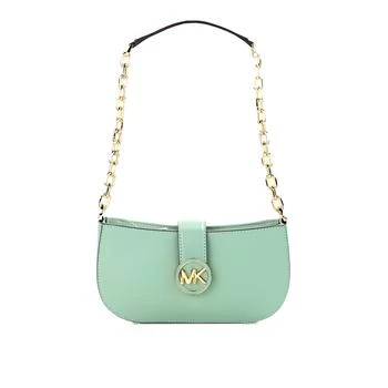 Michael Kors | Michael Kors Carmen Small Sea  Leather Pouchette Shoulder Crossbody Women's Purse 5.0折