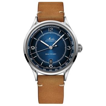 美度表是什么牌子, MIDO | Men's Swiss Automatic Multifort Patrimony Pulsometer Brown Leather Strap Watch 40mm商品图片 