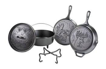 商品Lodge | Lodge Cast Iron Wildlife Series 5 Piece Cookware Set,商家Premium Outlets,价格¥1002图片