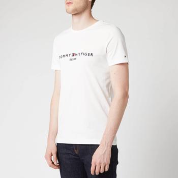 Tommy Hilfiger | Tommy Hilfiger Men's Tommy Logo T-Shirt - Snow White商品图片,额外6.5折, 额外六五折