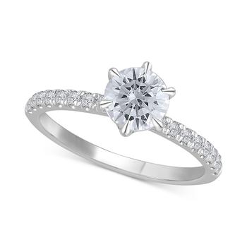 Diamond Engagement Ring (3/4 ct. t.w.) in 14k White Gold,价格$3195