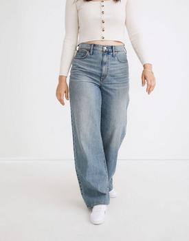 推荐Madewell super wide leg jeans in mid wash商品