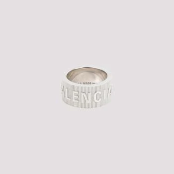 Balenciaga | Shiny Silver Logo Hoop Ring,商家SEYMAYKA,价格¥2685