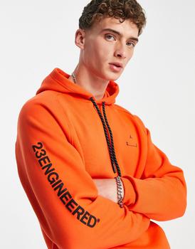 aj23正品, Jordan | Jordan 23 Engineered hoodie in team orange商品图片 