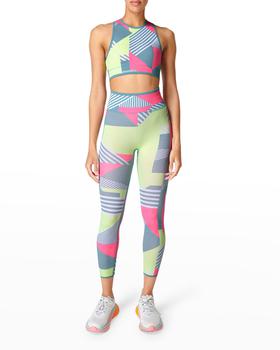 SWEATY BETTY | Interval Seamless 7/8 Workout Leggings商品图片,7.4折