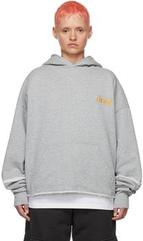 Drew House | SSENSE Exclusive Gray Scribble Hoodie商品图片,额外8.5折, 独家减免邮费, 额外八五折