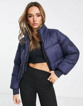 推荐Tala cropped puffer jacket in navy商品