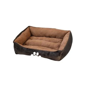 Macy's | Happycare Textiles Rectangle Pet Bed with Dog Paw Embroidery,商家Macy's,价格¥322