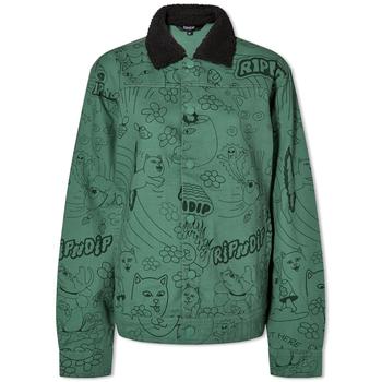 RIPNDIP | RIPNDIP All Over Print Button Front Jacket商品图片,5.1折