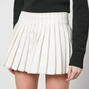 AMI | AMI Pleated Cotton-Twill Wrap Mini Skirt 6折