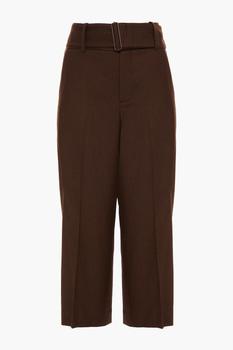 Vince | Cropped twill wide-leg pants商品图片,3折