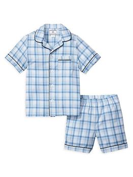 商品Petite Plume | Little Boy's & Boy's Seafarer Tartan Short Set,商家Saks Fifth Avenue,价格¥340图片