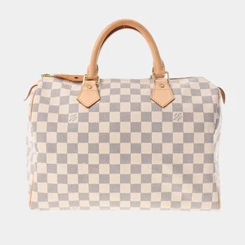 推荐Louis Vuitton White Damier Azur Canvas Speedy 30  Handbag商品