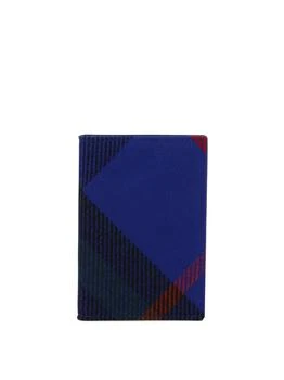 Burberry | Check Card Holder Wallets & Card Holders Blue,商家Wanan Luxury,价格¥982