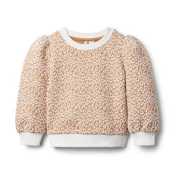 Janie and Jack | Jacquard Animal Print Sweatshirt (Toddler/Little Kids/Big Kids) 5.2折