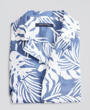 Brooks Brothers | Boys Short-Sleeve Palm Leaf Sport Shirt商品图片,4.2折