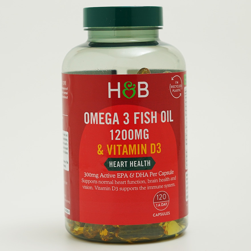 商品Holland Barrett | HOLLAND&BARRETT 奥米加3魚油1200毫克及维他命D3 ,商家Yee Collene,价格¥765图片