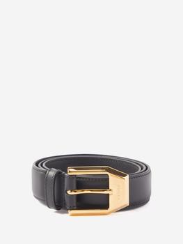 美国gucci皮带, Gucci | Engraved-buckle leather belt商品图片 