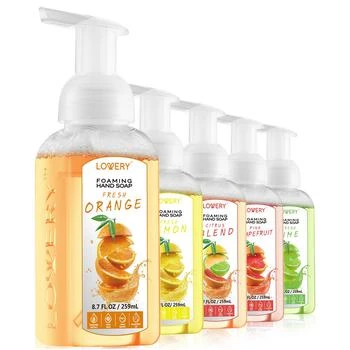 Lovery | Hand Foaming Soap in Citrus Blend, Lemon, Orange, Lime, Pink Grapefruit, Moisturizing Hand Soap - Hand Wash Set, 5 Piece,商家Macy's,价格¥290