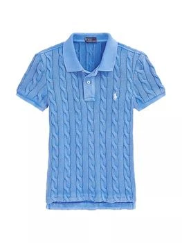 Ralph Lauren | Cable-Knit Polo Shirt,商家Saks Fifth Avenue,价格¥1261